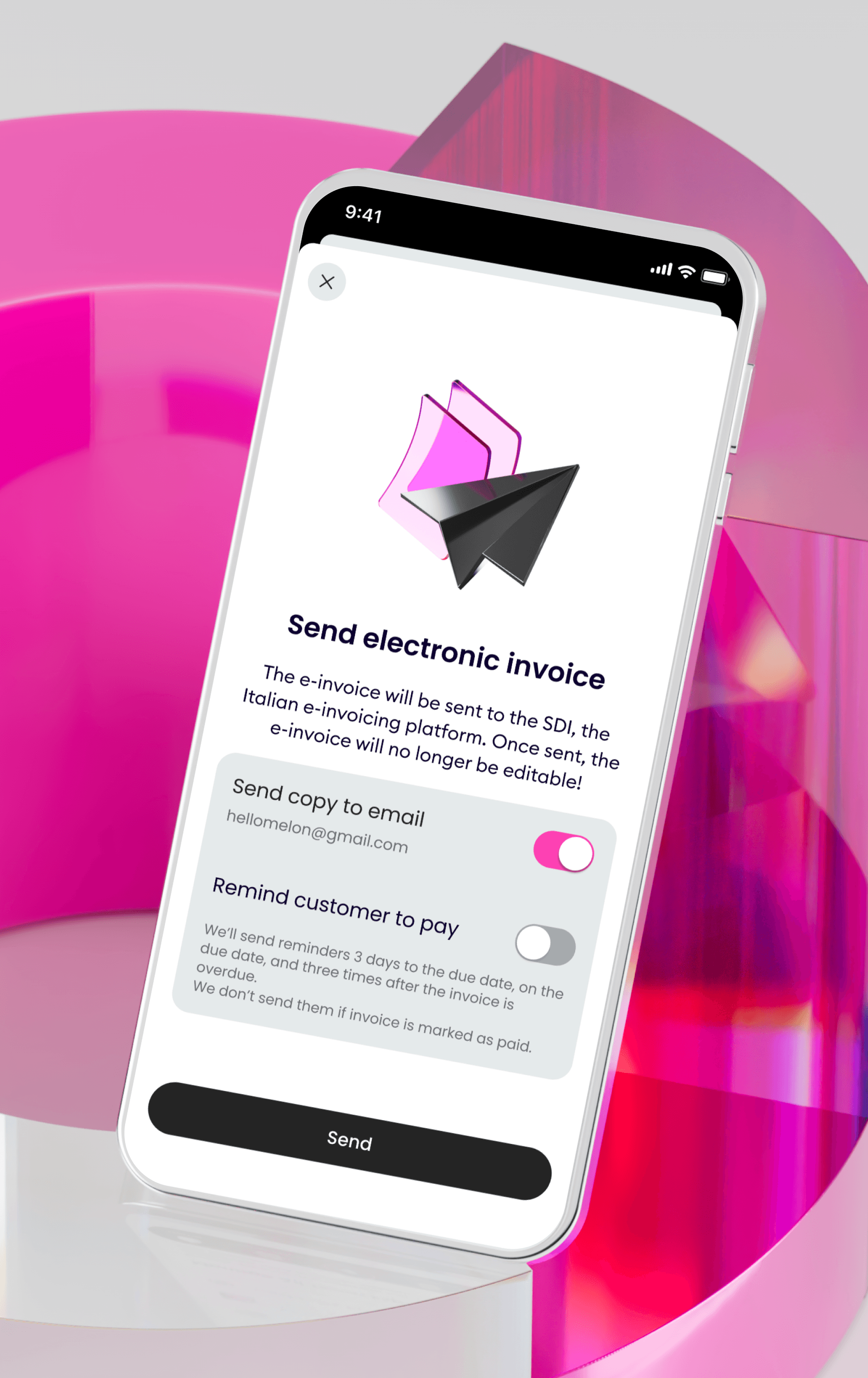Invoicing flow preview
